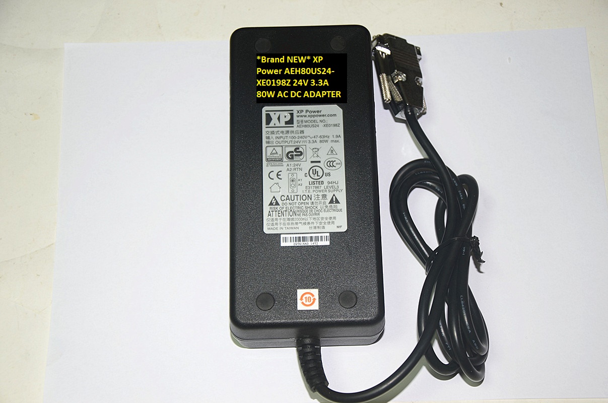 *Brand NEW* AC100-240V 80W XP Power 24V 3.3A AC DC ADAPTER AEH80US24-XE0198Z *Brand NEW* AC100-240V 80W XP Power 24V 3.3A AC DC ADAPTER AEH80US24-XE0198Z